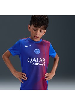 Przedmeczowa koszulka piłkarska dla dużych dzieci Nike Dri-FIT Paris Saint-Germain Academy Pro (wersja trzecia) - Niebieski ze sklepu Nike poland w kategorii T-shirty chłopięce - zdjęcie 185641704