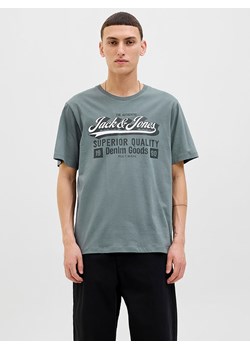 Jack &amp; Jones Koszulka &quot;Jjelogo&quot; w kolorze szarym ze sklepu Limango Polska w kategorii T-shirty męskie - zdjęcie 185645254