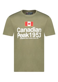 Canadian Peak Koszulka &quot;Jackeak&quot; w kolorze khaki ze sklepu Limango Polska w kategorii T-shirty męskie - zdjęcie 185645282