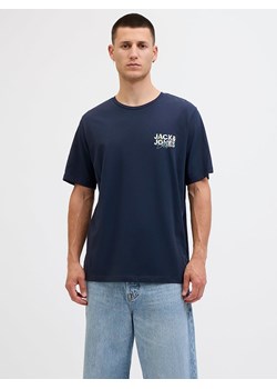 Jack &amp; Jones Koszulka &quot;Jjgeplas&quot; w kolorze granatowym ze sklepu Limango Polska w kategorii T-shirty męskie - zdjęcie 185645513