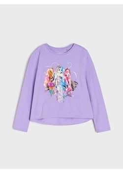 Sinsay - Koszulka z długimi rękawami Monster High - fioletowy ze sklepu Sinsay w kategorii Bluzki dziewczęce - zdjęcie 185648373