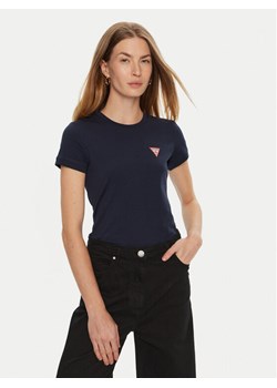 Guess T-Shirt W2YI44 J1314 Niebieski Slim Fit ze sklepu MODIVO w kategorii Bluzki damskie - zdjęcie 185649084