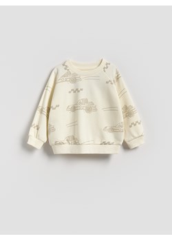 Reserved - Bluza z nadrukiem - złamana biel ze sklepu Reserved w kategorii Bluzy dziewczęce - zdjęcie 185649500