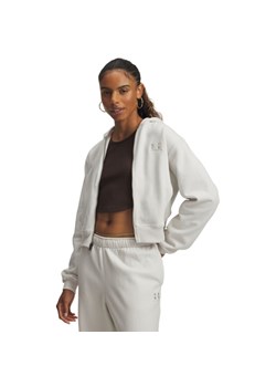 Damska bluza rozpinana z kapturem Under Armour UA Icon Vida Fleece - biała ze sklepu Sportstylestory.com w kategorii Bluzy damskie - zdjęcie 185650131