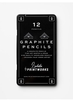 Printworks Ołówki (12 szt.) w kolorze czarnym ze sklepu Limango Polska w kategorii Akcesoria biurowe - zdjęcie 185650521
