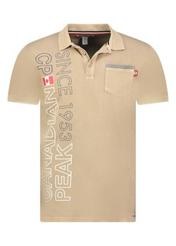Canadian Peak Koszulka polo &quot;Konakreak&quot; w kolorze beżowym ze sklepu Limango Polska w kategorii T-shirty męskie - zdjęcie 185650644