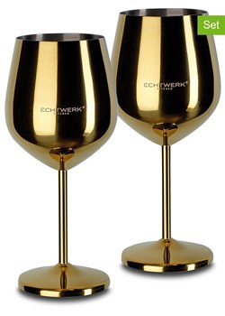 Echtwerk Kieliszki (2 szt.) w kolorze złotym do wina - 500 ml ze sklepu Limango Polska w kategorii Naczynia - zdjęcie 185650884