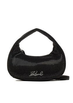 Torebka KARL LAGERFELD 246W3081 Czarny ze sklepu eobuwie.pl w kategorii Torebki hobo - zdjęcie 185651581