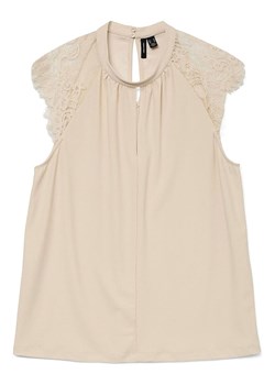 Vero Moda Bluzka w kolorze beżowym - id: 17555324 - marki Vero Moda - 185652364 Vero Moda Bluzka w kolorze beżowym ze sklepu Limango Polska w kategorii Bluzki damskie - zdjęcie 185652364