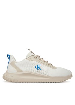 Sneakersy Calvin Klein Jeans Eva Runner Mix Ny YM0YM01387 Biały ze sklepu eobuwie.pl w kategorii Buty sportowe męskie - zdjęcie 185653163