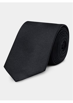 Calvin Klein Krawat Twill Solid Silk Tie K10K112320 Czarny ze sklepu MODIVO w kategorii Krawaty - zdjęcie 185653864