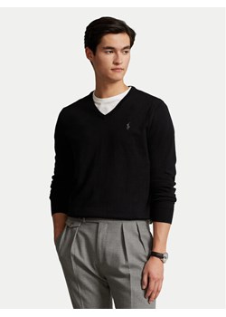 Polo Ralph Lauren Sweter Ls Sf Vn Pp 710670789003 Czarny Regular Fit ze sklepu MODIVO w kategorii Swetry męskie - zdjęcie 185653901
