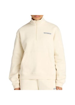 Bluza damska New Balance WT53513LIN - beżowa ze sklepu streetstyle24.pl w kategorii Bluzy damskie - zdjęcie 185654743