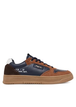 Sneakersy Aeronautica Militare 252SC0235UPL00244 Granatowy ze sklepu eobuwie.pl w kategorii Buty sportowe męskie - zdjęcie 185655871
