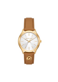 Zegarek Michael Kors Slim Runway MK7543 Brązowy ze sklepu eobuwie.pl w kategorii Zegarki - zdjęcie 185655932