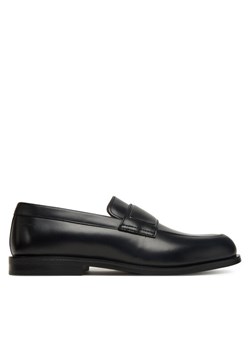 Półbuty Calvin Klein Ess Rubber Band Loafer Lth HM0HM01923 Czarny ze sklepu eobuwie.pl w kategorii Mokasyny męskie - zdjęcie 185656101