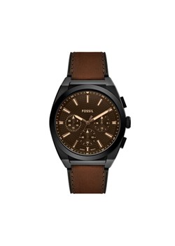 Zegarek Fossil Everett FS6108 Brązowy ze sklepu eobuwie.pl w kategorii Zegarki - zdjęcie 185656111