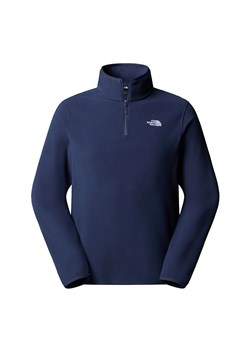 Bluza męska The North Face Glacier 1/4 Zip Fleece 0A8D0Q8K21 - granatowa ze sklepu streetstyle24.pl w kategorii Bluzy męskie - zdjęcie 185658830
