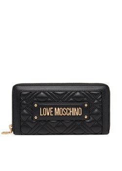 LOVE MOSCHINO Duży Portfel Damski JC5600PP0NLA0000 Czarny ze sklepu MODIVO w kategorii Portfele damskie - zdjęcie 185659112