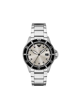 Emporio Armani Zegarek World Explorer AR11683 Srebrny ze sklepu MODIVO w kategorii Zegarki - zdjęcie 185659120
