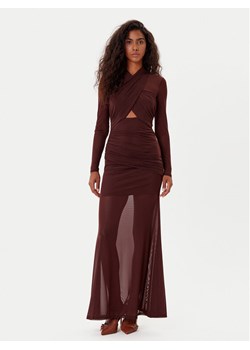 BARDOT Sukienka wieczorowa Veria 59987DB Brązowy Regular Fit ze sklepu MODIVO w kategorii Sukienki - zdjęcie 185659144