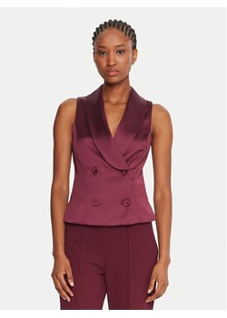 Rinascimento Kamizelka garniturowa CFC0124958003 Bordowy Slim Fit ze sklepu MODIVO w kategorii Kamizelki damskie - zdjęcie 185659184