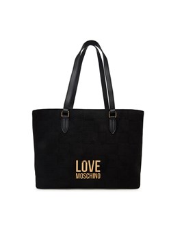 LOVE MOSCHINO Torebka JC4123PP0NKB100A Czarny ze sklepu MODIVO w kategorii Torby Shopper bag - zdjęcie 185659194
