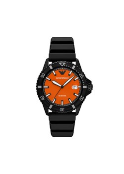 Emporio Armani Zegarek World Explorer AR11684 Czarny ze sklepu MODIVO w kategorii Zegarki - zdjęcie 185659331