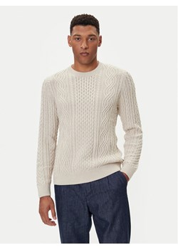 Jack&Jones Sweter Blusean 12283486 Beżowy Regular Fit ze sklepu MODIVO w kategorii Swetry męskie - zdjęcie 185659374