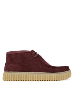 Clarks Trzewiki Torhill Hi 26183423 Bordowy ze sklepu MODIVO w kategorii Buty zimowe męskie - zdjęcie 185659411