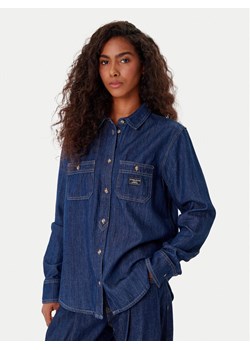Guess Jeans Koszula jeansowa W5YH37 D5M8D Granatowy Regular Fit ze sklepu MODIVO w kategorii Koszule damskie - zdjęcie 185659434