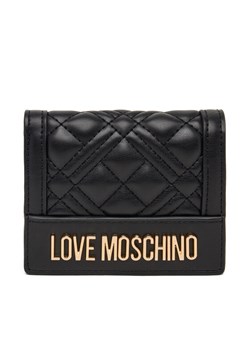 LOVE MOSCHINO Mały Portfel Damski JC5601PP0NLA0000 Czarny ze sklepu MODIVO w kategorii Portfele damskie - zdjęcie 185659454