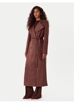 BARDOT Trencz Kira Vegan Suede 57053JB4 Brązowy Regular Fit ze sklepu MODIVO w kategorii Płaszcze damskie - zdjęcie 185659481