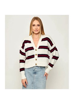 Tommy Jeans Kardigan | Loose fit | z dodatkiem wełny ze sklepu Gomez Fashion Store w kategorii Swetry damskie - zdjęcie 185662613