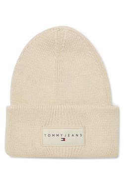 Tommy Jeans Damska czapka z dzianiny Kobiety Bawełna beżowy jednolity ze sklepu vangraaf w kategorii Czapki zimowe damskie - zdjęcie 185664444