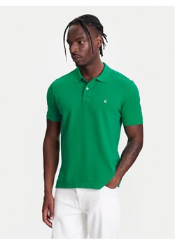 United Colors Of Benetton Polo 3089J3179 Zielony Regular Fit ze sklepu MODIVO w kategorii T-shirty męskie - zdjęcie 185665663