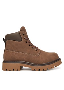 Tommy Hilfiger Trapery T3X5-34125-1269509 D Brązowy ze sklepu MODIVO w kategorii Czapki zimowe męskie - zdjęcie 185665700