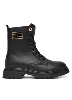 Tommy Hilfiger Trapery T3A5-34015-1355999 Czarny ze sklepu MODIVO w kategorii Buty zimowe dziecięce - zdjęcie 185665732