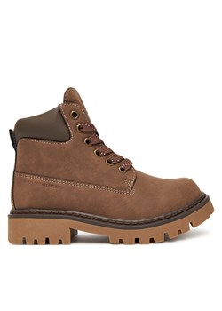 Trapery Tommy Hilfiger T3X5-34125-1269509 S Brązowy ze sklepu eobuwie.pl w kategorii Buty zimowe dziecięce - zdjęcie 185667761
