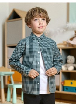 Sinsay - Koszula w kratę - green spruce ze sklepu Sinsay w kategorii Koszule chłopięce - zdjęcie 185668314