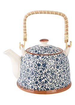 Clayre & Eef Imbryk w kolorze kremowo-niebieskim - 700 ml - id: 16132276 - marki Limango Polska - 185668692 Clayre & Eef Imbryk w kolorze kremowo-niebieskim - 700 ml ze sklepu Limango Polska w kategorii Dzbanki i zaparzacze - zdjęcie 185668692