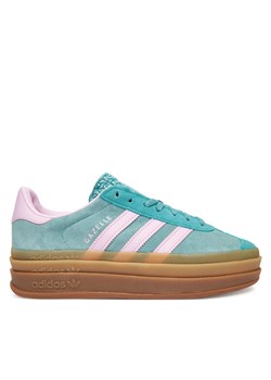 Sneakersy adidas Gazelle Bold JS3894 Turkusowy ze sklepu eobuwie.pl w kategorii Buty sportowe damskie - zdjęcie 185669302
