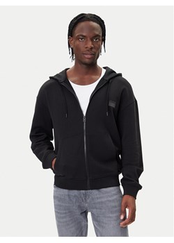 HUGO Bluza Delastomer 50546874 Czarny Relaxed Fit ze sklepu MODIVO w kategorii Bluzy męskie - zdjęcie 185669884