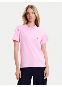 adidas T-Shirt House of Tiro Graphic JV8524 Różowy Regular Fit ze sklepu MODIVO w kategorii Bluzki damskie - zdjęcie 185670054