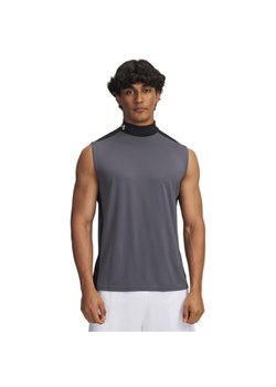 Męski top tank treningowy Under Armour HeatGear Wordmark - szary ze sklepu Sportstylestory.com w kategorii T-shirty męskie - zdjęcie 185670921