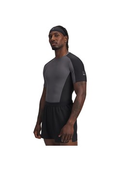 Męska koszulka treningowa Under Armour UA Halo Bonded Auxetic SS - szara ze sklepu Sportstylestory.com w kategorii T-shirty męskie - zdjęcie 185670943