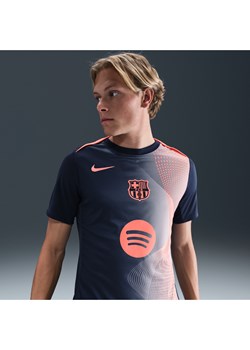 Męska przedmeczowa koszulka piłkarska Nike Dri-FIT FC Barcelona Academy Pro (wersja trzecia) - Niebieski ze sklepu Nike poland w kategorii T-shirty męskie - zdjęcie 185672652