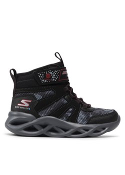 Skechers Śniegowce Zerrix 400145L/BKRD Czarny ze sklepu MODIVO w kategorii Buty trekkingowe dziecięce - zdjęcie 185672812