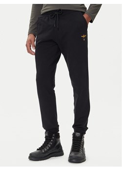 Aeronautica Militare Spodnie dresowe 252PF0872UF00459 Czarny Regular Fit ze sklepu MODIVO w kategorii Spodnie męskie - zdjęcie 185672822