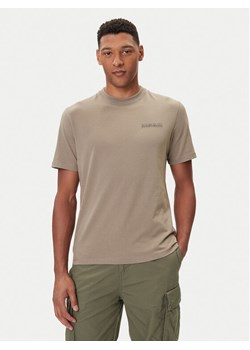Napapijri T-Shirt S-Back Graphic NP0A88SU Beżowy Regular Fit ze sklepu MODIVO w kategorii T-shirty męskie - zdjęcie 185672824